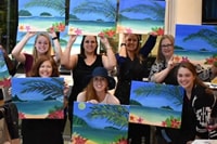Party Glass Painting - Paint and Sip - Wine and Canvas - Indianapolis