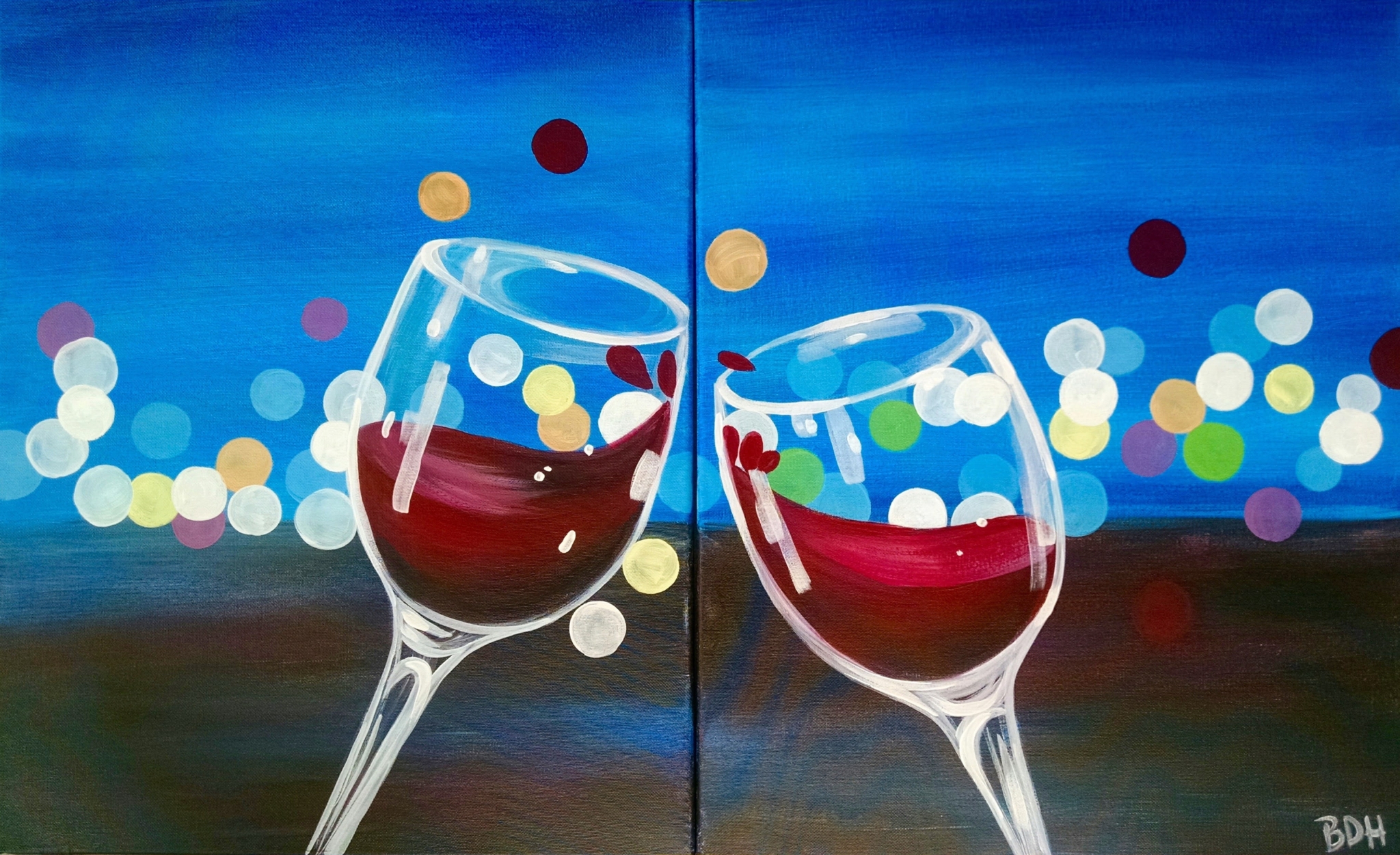 The Queen Wine Glass Painting Kit / Paint and Sip / Paint Party / Paint Kit  