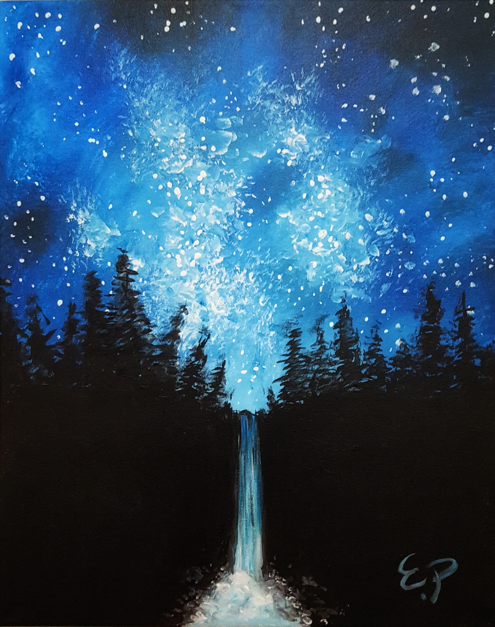 Night Waterfall