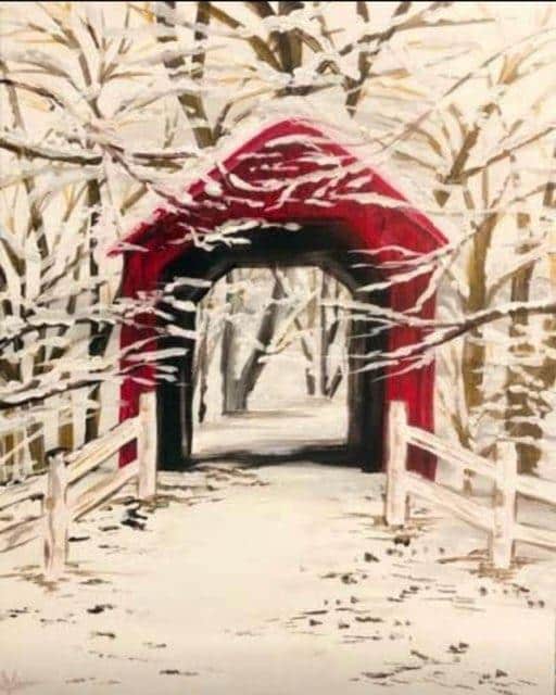 Winter Covered Bridge