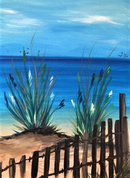 secluded beach