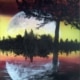 Full Moon Reflection Paint and Sip