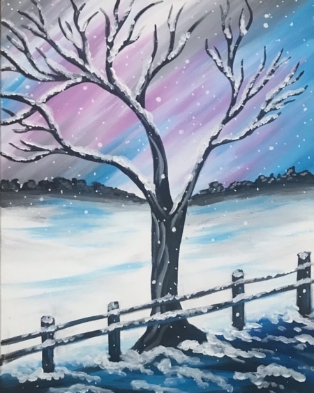 First Big Snow Paint and Sip