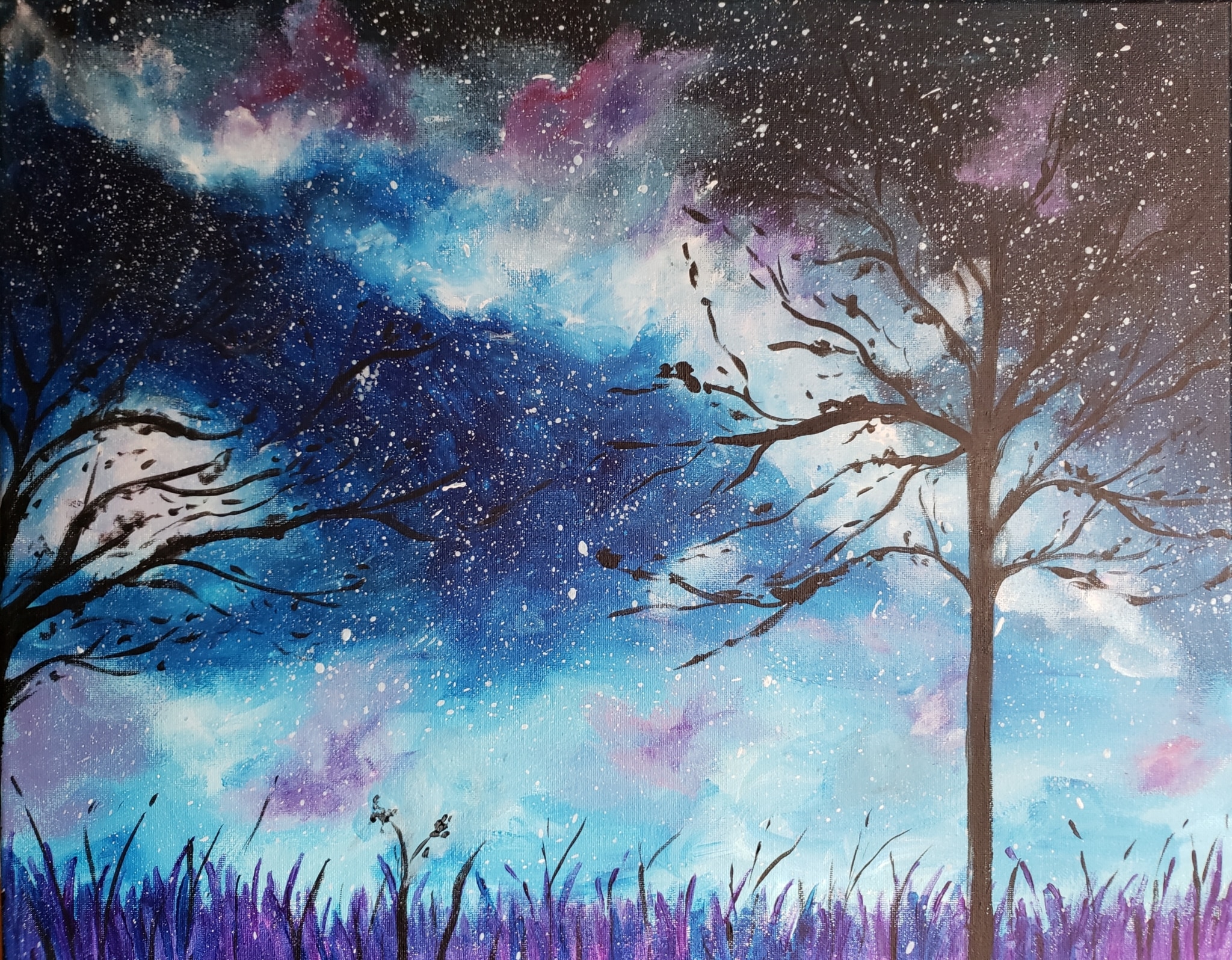 Lavender Mist Paint and Sip Event Wine and Canvas Columbus