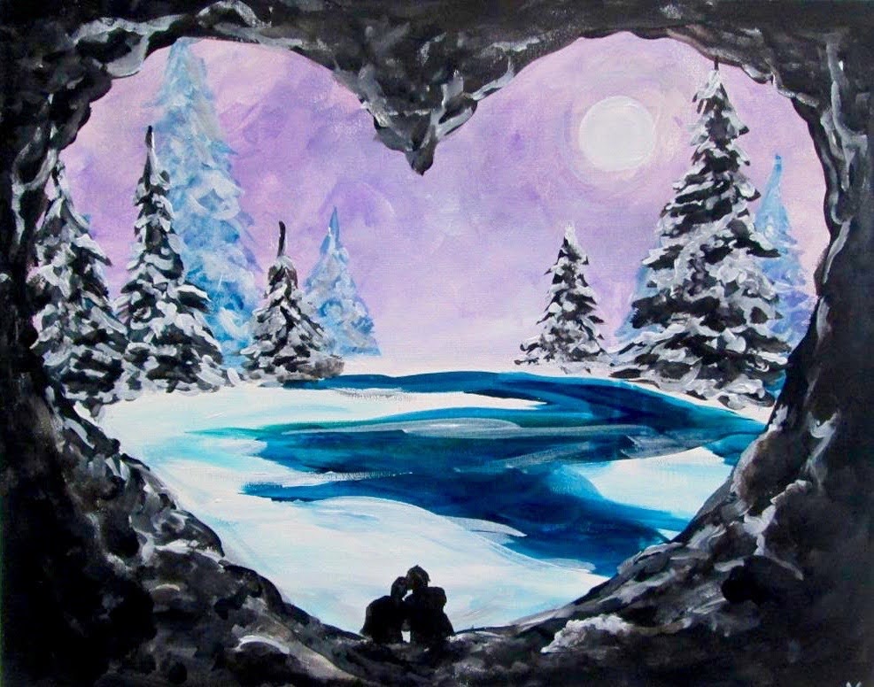 paint and sip, valentines day, sip and paint,
