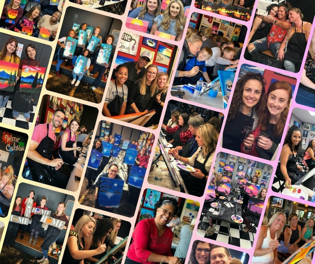 Wine and Canvas Columbus homepage Banner Image