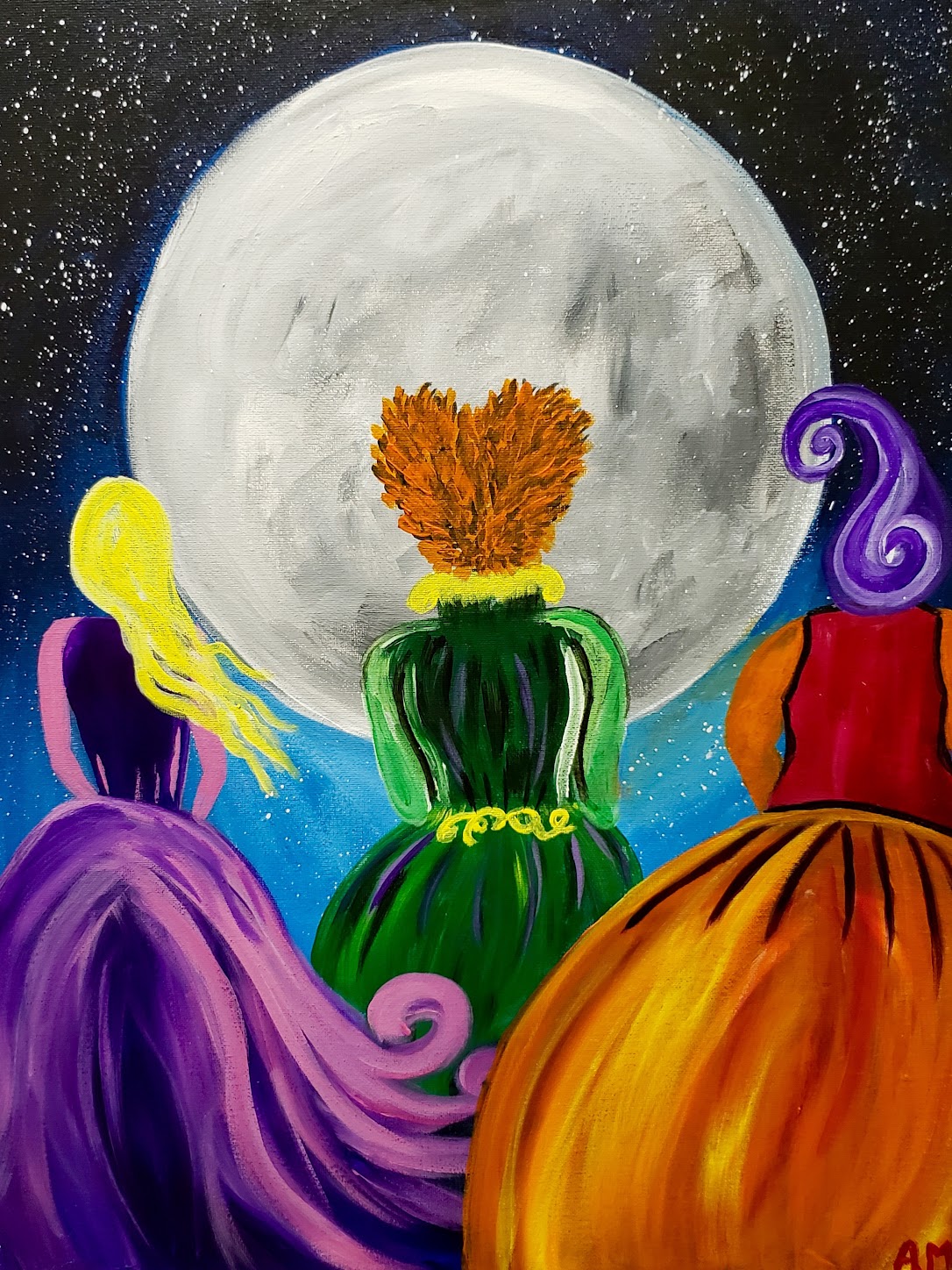 paint and sip columbus painting halloween