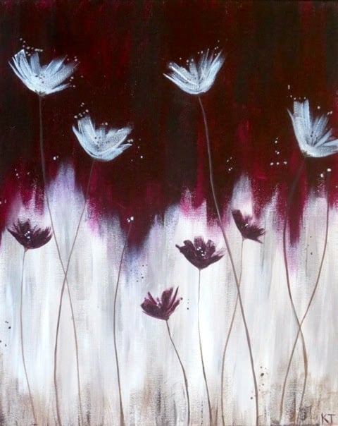 Burgundy Flowers