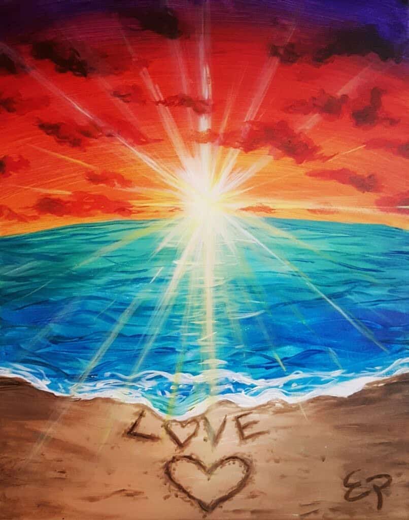 paint and sip, things to do in columbus, wine and canvas, wine bar