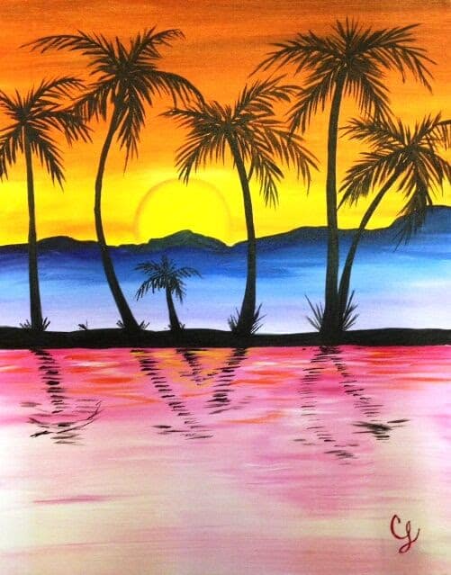 paint and sip, sip and paint, paint and sip columbus, sip and paint columbus, painting, art in columbus, paint, Saturday night, things to do in columbus, wine art, wine, drink specials, winery,