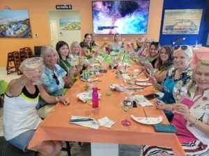 Venice Community Wine Glass Painting Party