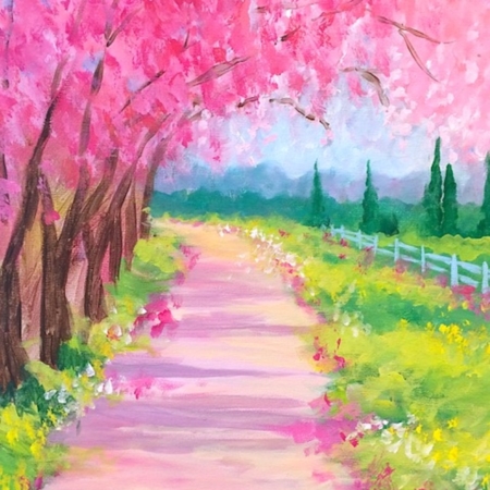 Fort Myers Canvas and Wine- Spring Day Blooms