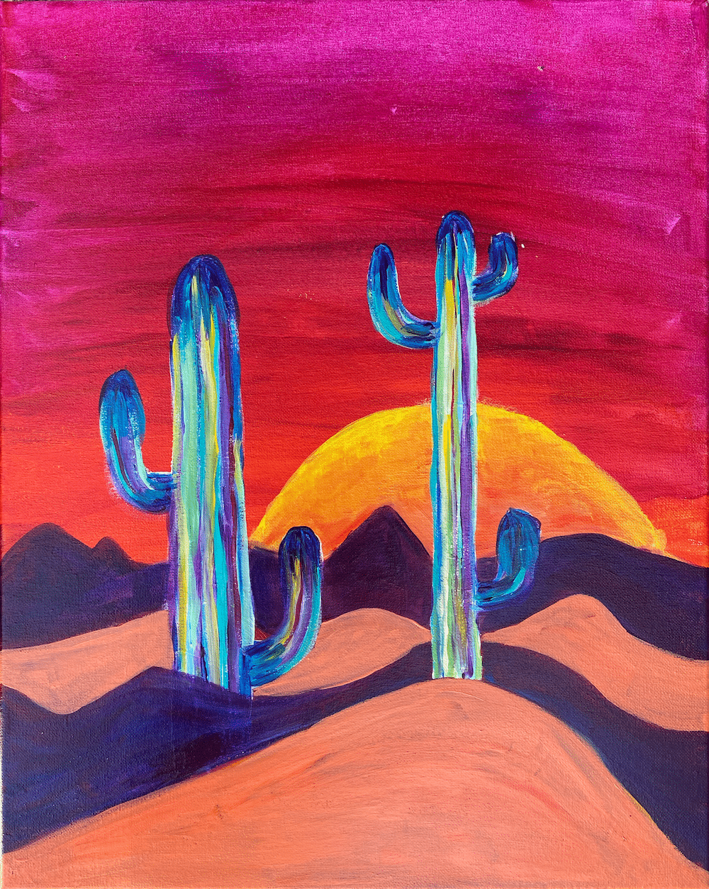 Tampa Paint and Wine- Desert Summer