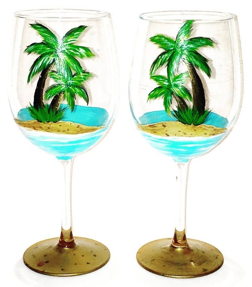 Paint and Wine at Aspirations Winery - Mother's Day Glassware Painting