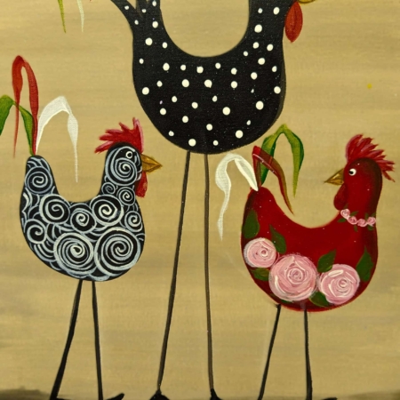 Fort Myers Painting on the Farm - Funky Chickens