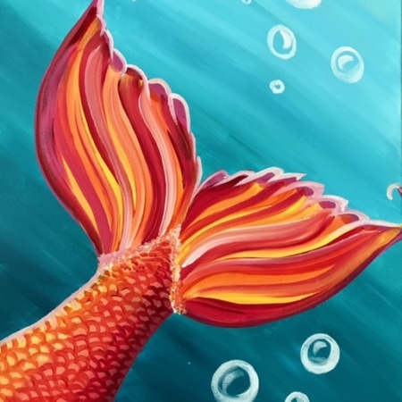 Fort Meyers Sip and Paint - Mermaid Tail