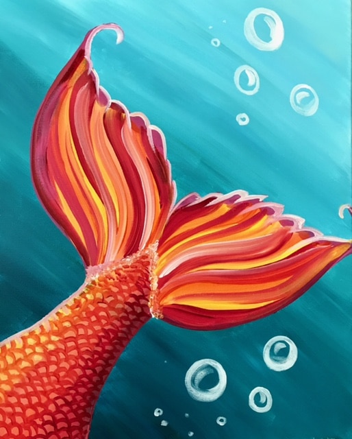 Fort Meyers Sip and Paint - Mermaid Tail