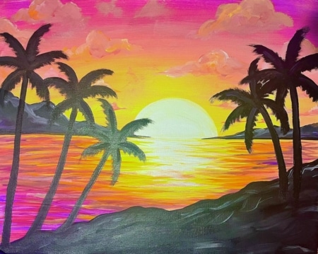 Paint n Sip Summer Party - Evening Sundown