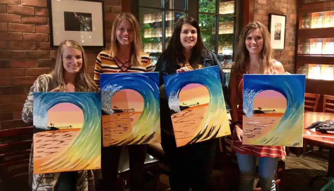 Riverview Wine and Paint - Palm Sunset