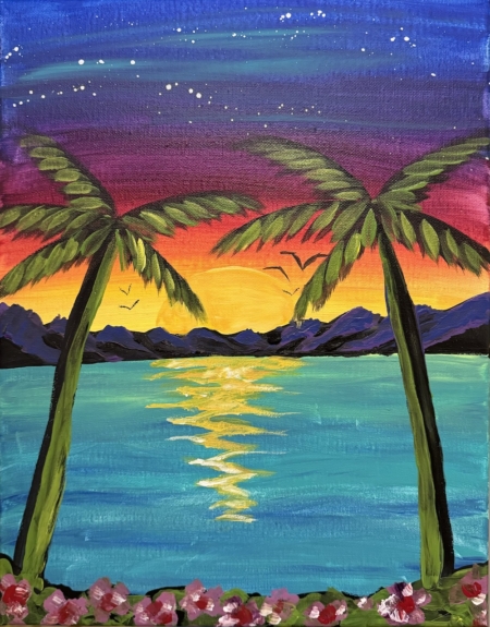 Orlando Paint & Sip - Palm Paradise