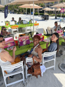Pompano Beach Beachside Sip and Paint - Christmas Palm Tree