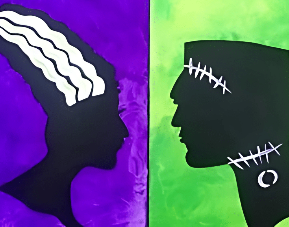 Frankenstein Paint Party: Create a Spooky Solo or Partner Portrait @ Crush Yard