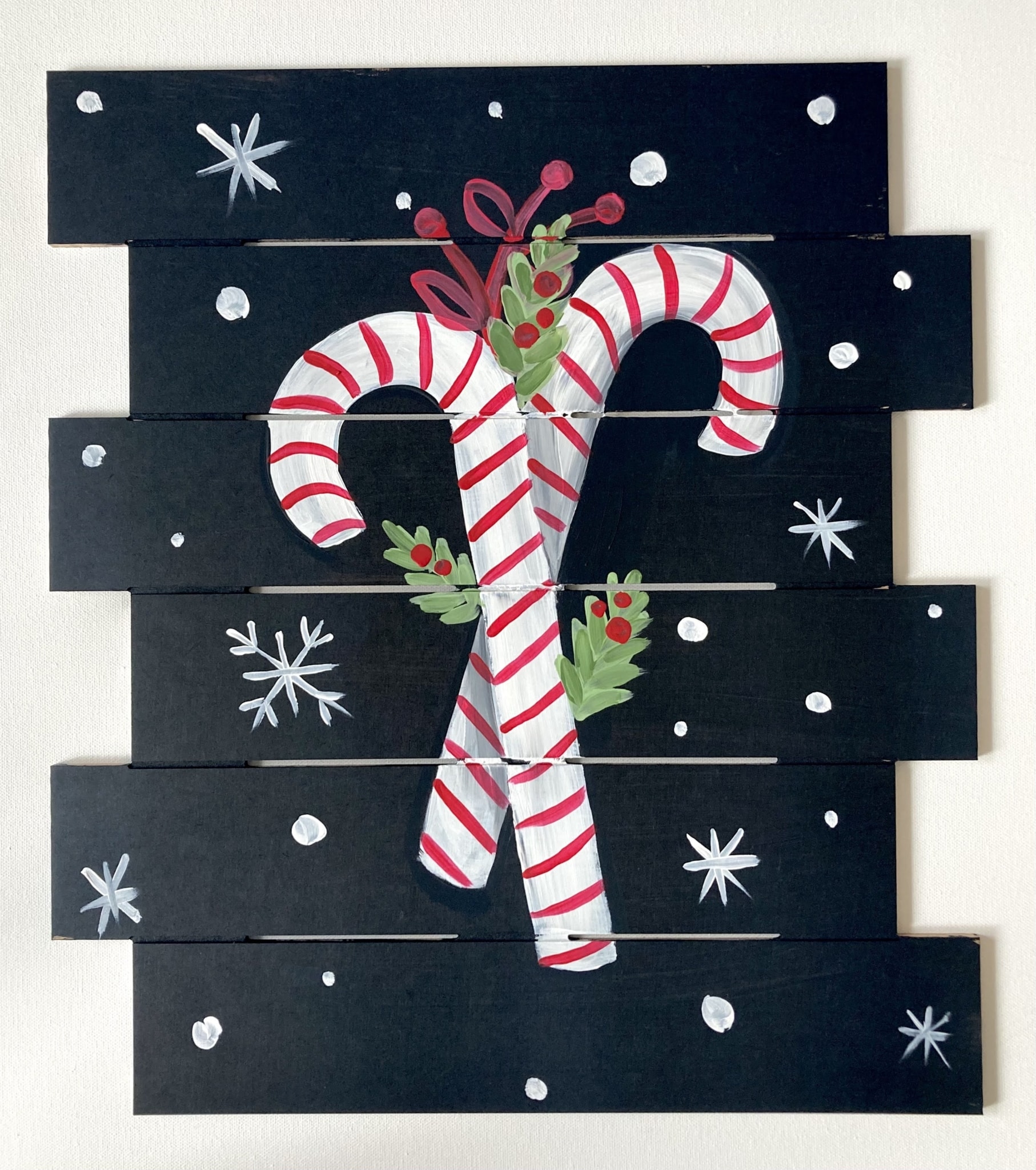 paint and sip Holiday-Candy-Canes-Wood-Pallet-KR-Lan-scaled