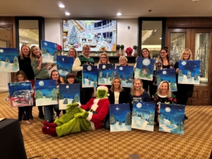 Cape Coral Winter Art Party - Cool Santa