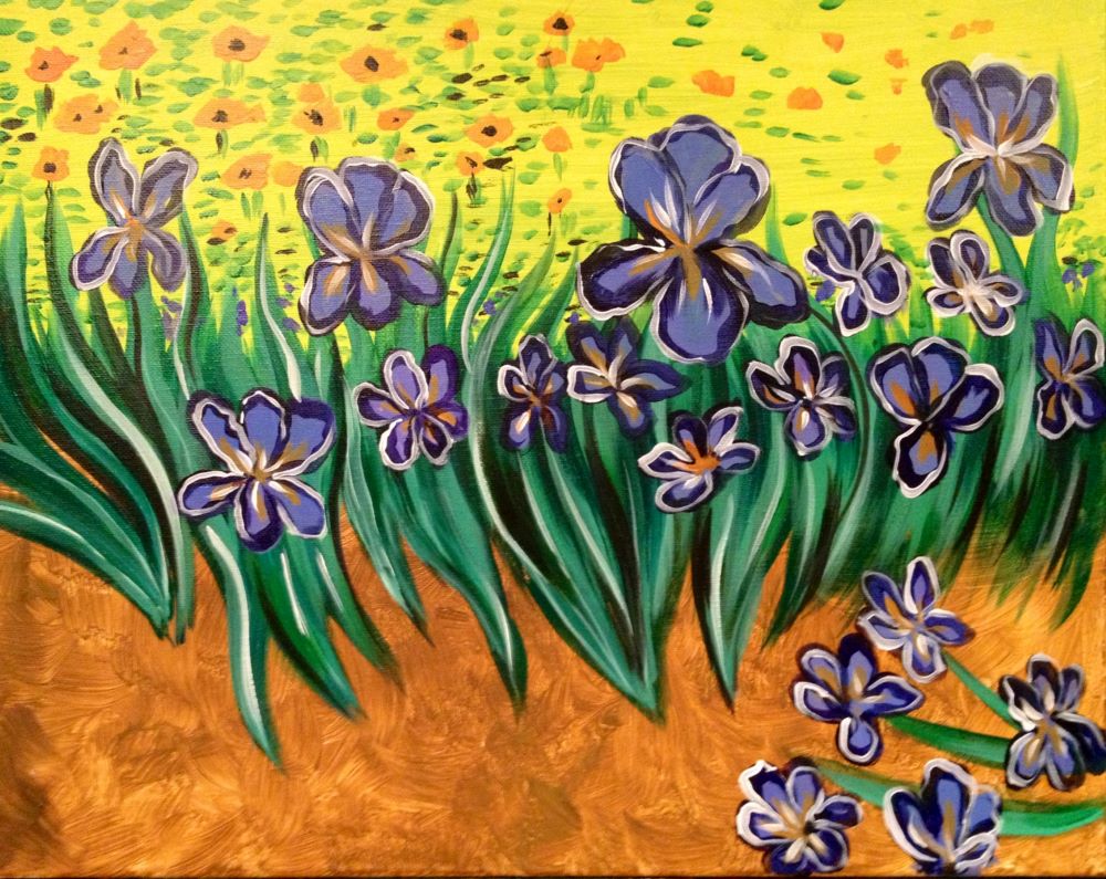 paint and sip Van-Goghs-Irises