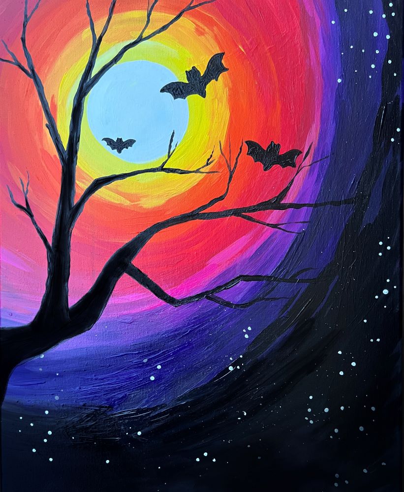 Apollo Beach Paint and Sip - Batty Night