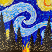 Looking for fun things to do in Orlando this week? Join us for an unforgettable Orlando Starry Campfire Paint and Sip at Flippers SODO