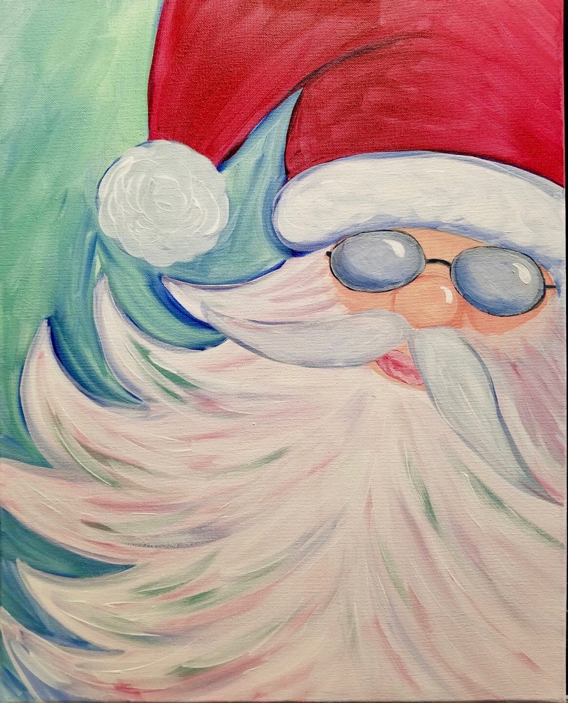Cape Coral Winter Art Party - Cool Santa