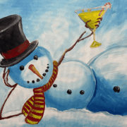 Fort Myers Art Experience - Snowman Martini