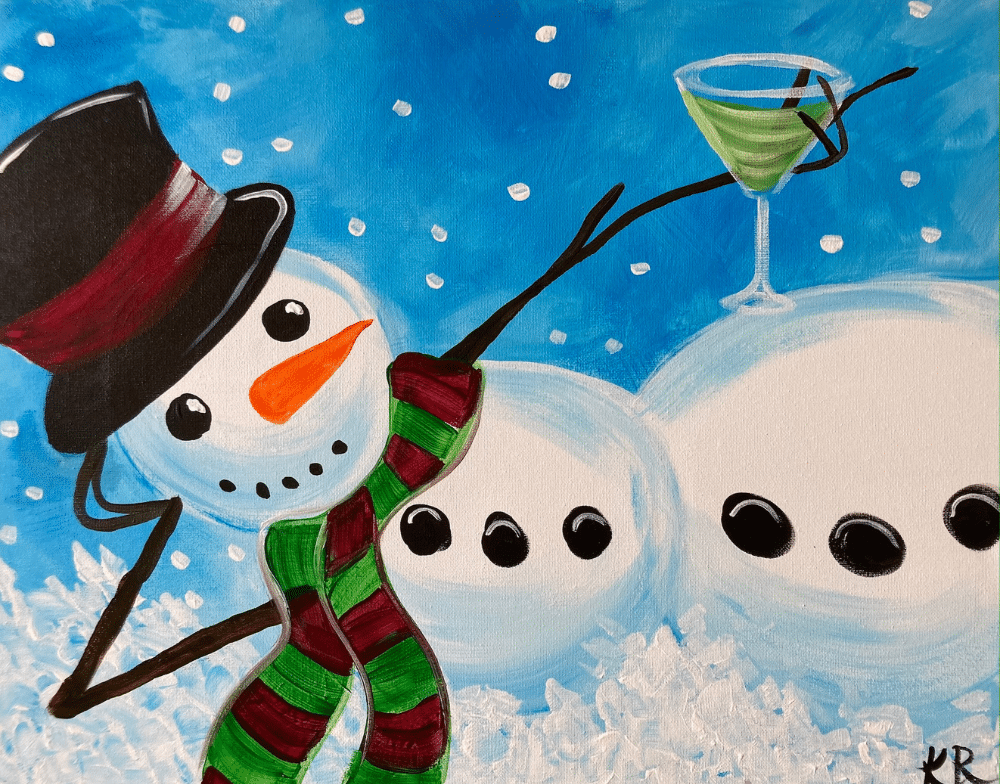 Orlando Sippin' Snowman Paint & Sip @ Crush Yard ⛄❄️
