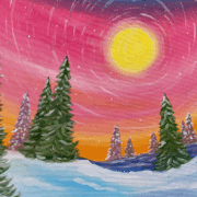 Orlando Snowy Trees Paint & Sip @ Crush Yard 🌲❄️
