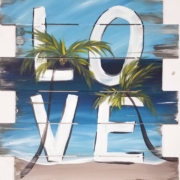 FTL Beer Garden Wood Sign Paint and Sip