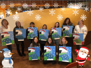 Fort Lauderdale Wine and Paint Party - Holiday Lights Downtown🎨