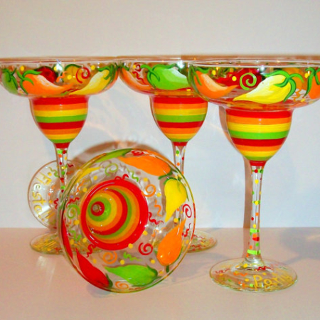 Cape Coral Paint and Sip - Margarita Glass Painting