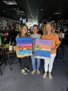 Cape Coral Wine and Paint - Beach Sunset