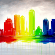 🌈✨ Orlando Paint & Sip Party: Rainbow Nights @ Gravity Taproom ✨🌆