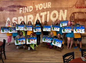 Sip and Paint at Aspirations Winery - Bird of Paradise