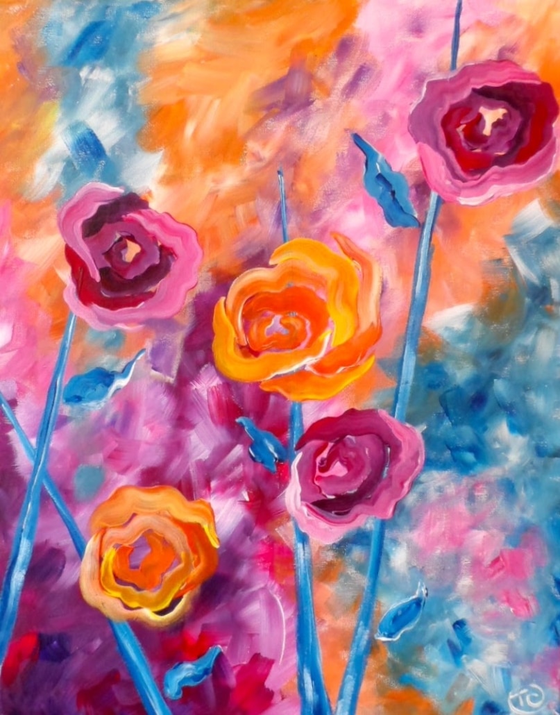 Westchase Art and Wine - Swirled Roses