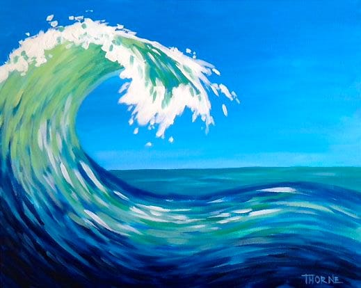 Tampa Canvas and Wine - Wave