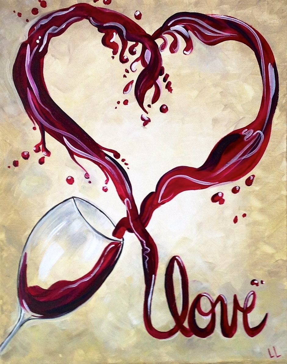 Paint Party at Aspirations Winery - Love of Wine
