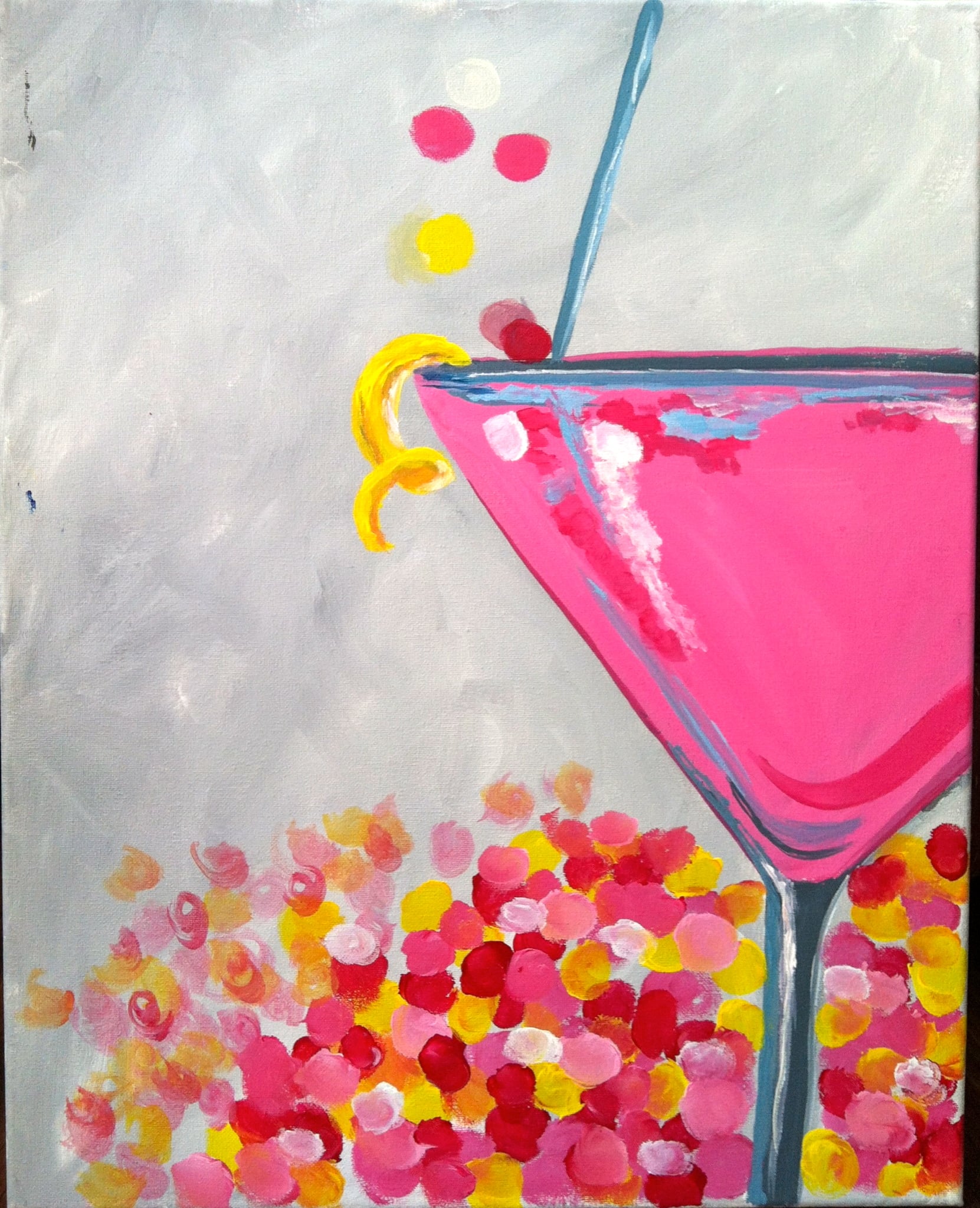 Cape Coral Paint Party - Pink Flirtini