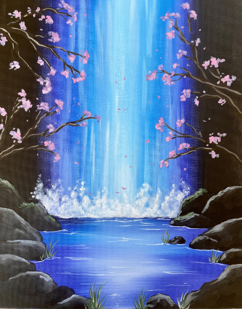 Orlando Sip and Paint: Cherry Blossom Falls @ Gravity Taproom