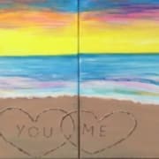 Pompano Beach Sip and Paint – Beach Hearts
