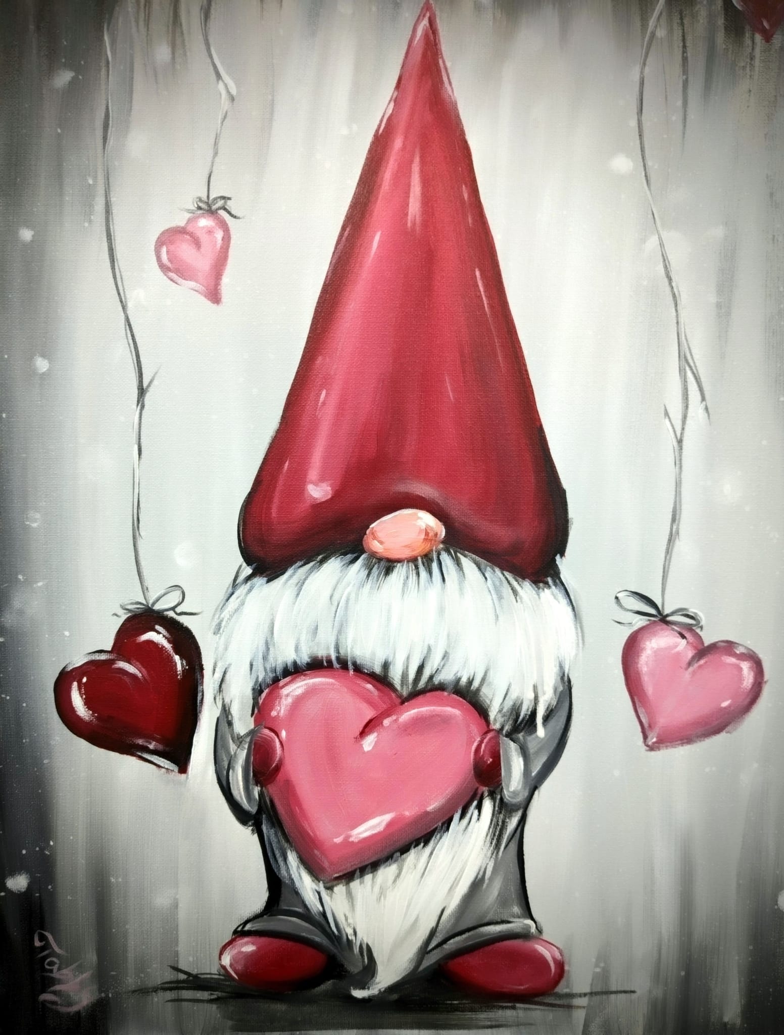 Fort Myers Sip and Paint - Gnome of Hearts