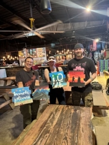 Tampa Sip and Paint - Purple Love Birds