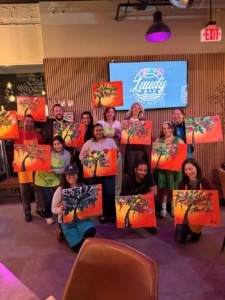 Paint and Sip at Laudy Bar - Beach Sunset